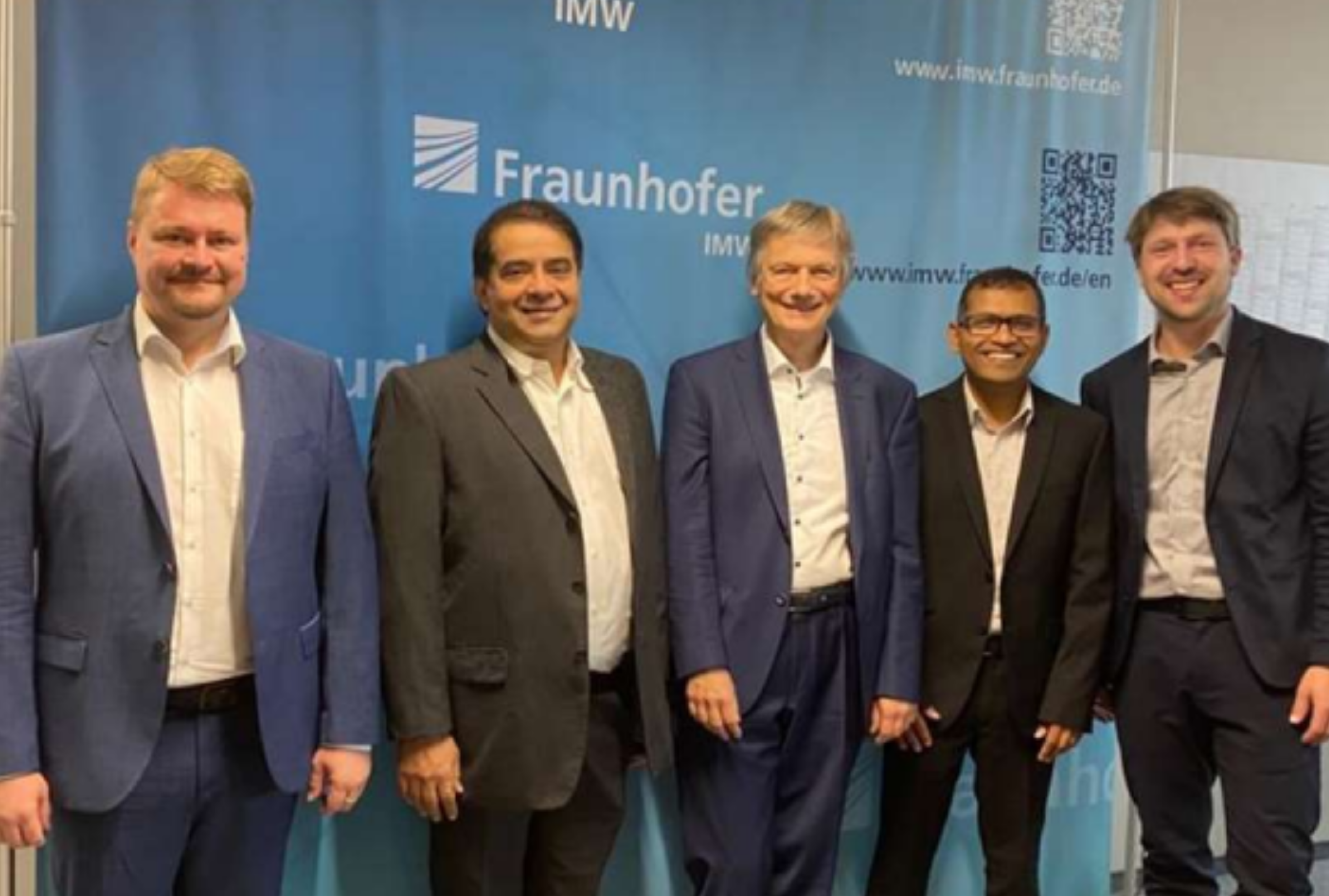 Fraunhofer IMW Director Prof. Posselt and Dy. Director Steffan Preissler